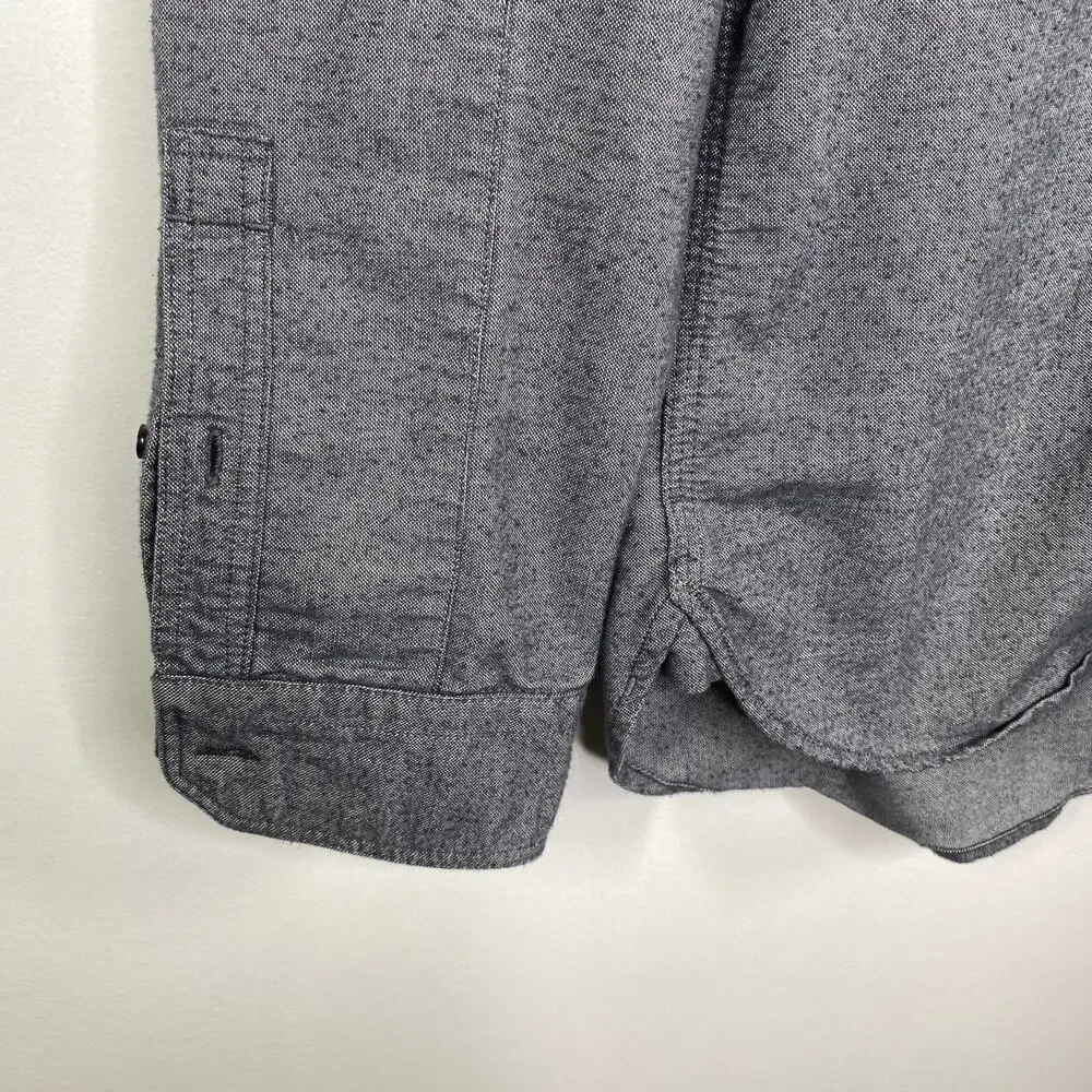 Levi's Blue Grey Button Front Long Sleeve Over Shirt Men's Size‎ Medium M
